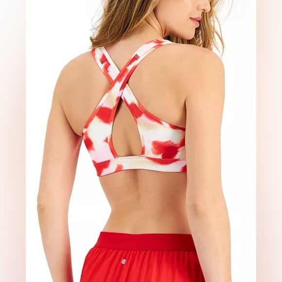 Ideology Womens Tornado Twist Sports Bra | Red | Size Large | NEW!!!❤️🚨 - Picture 2 of 6